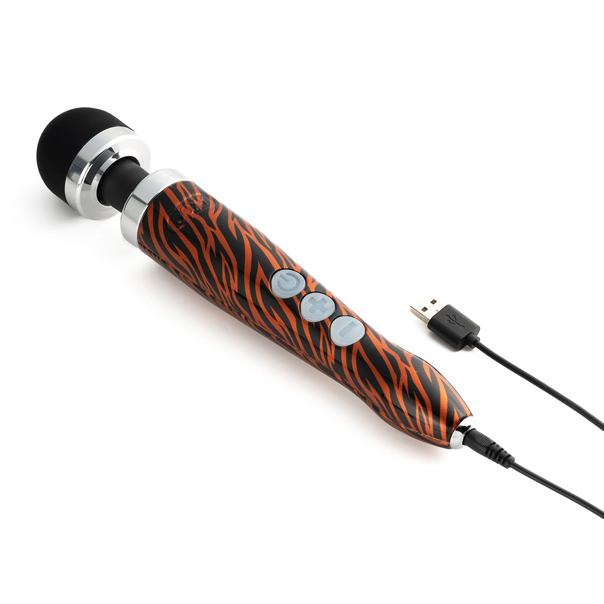 Doxy Die Cast 3R Rechargeable Compact Wand Vibrator - Tiger