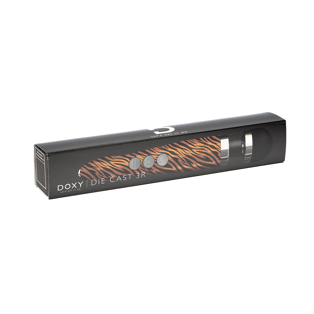 Doxy Die Cast 3R Rechargeable Compact Wand Vibrator - Tiger