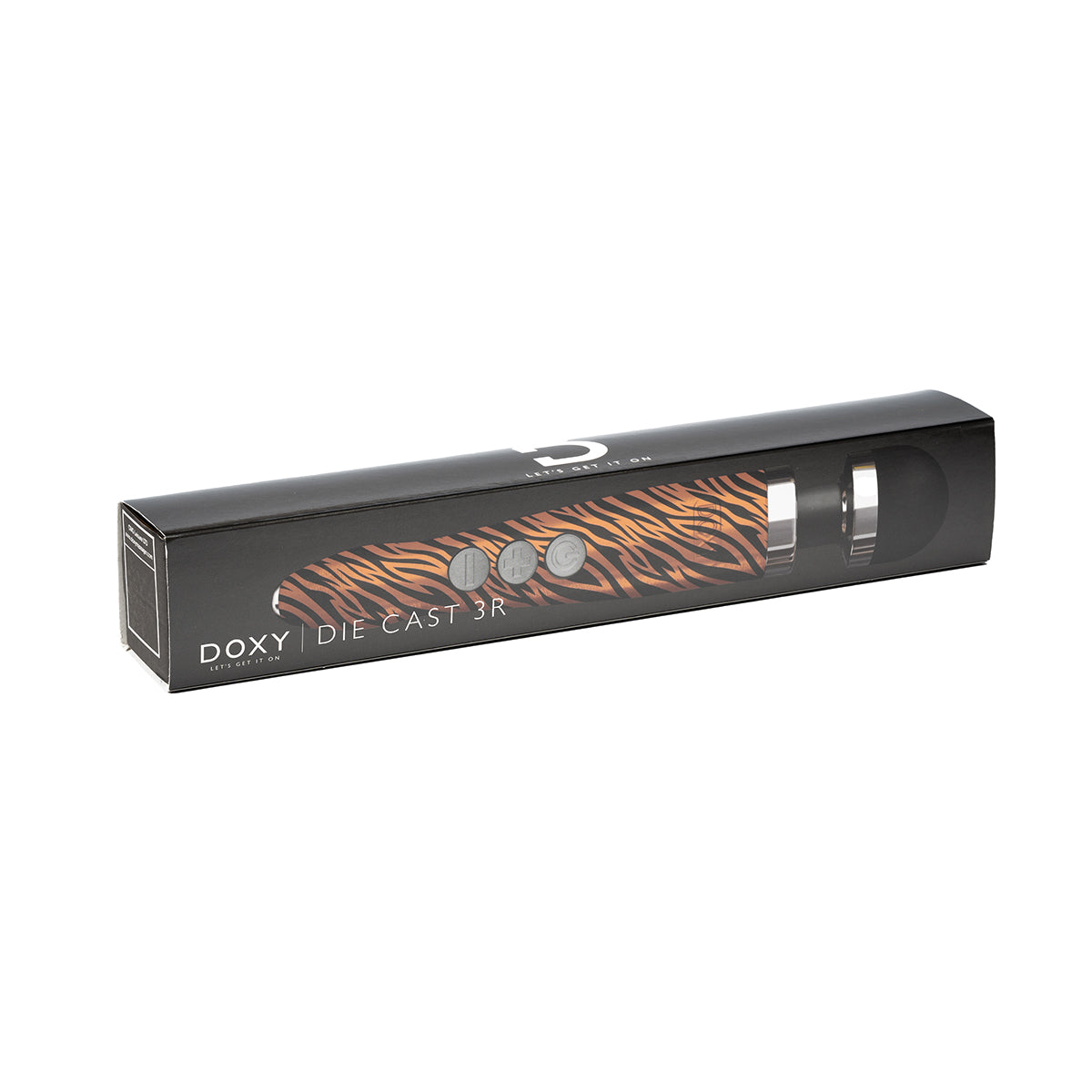 Doxy Die Cast 3R Rechargeable Compact Wand Vibrator - Tiger